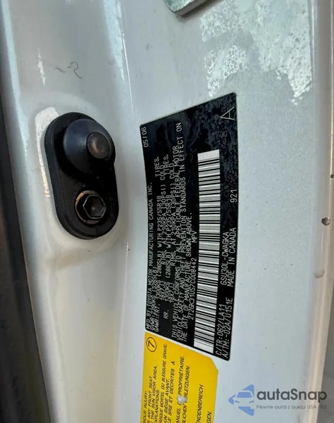 2007 Lexus Rx 350 from USA, damaged, VIN 2T2GK31U57C008442